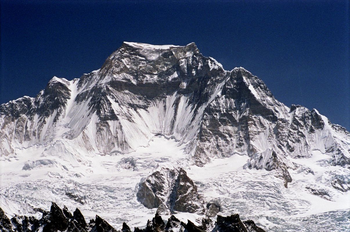 07 Gyachung Kang Close Up From Nameless Fangs North Of Gokyo